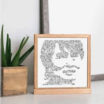 DrawInside Aung San Suu Kyi affiche 30x30 cm histoire