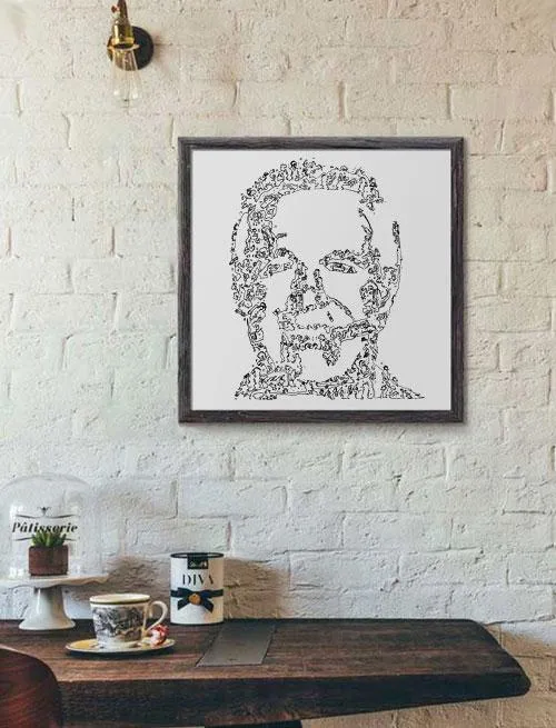 DrawInside Hannibal Smith A-Team affiche 30x30 cm