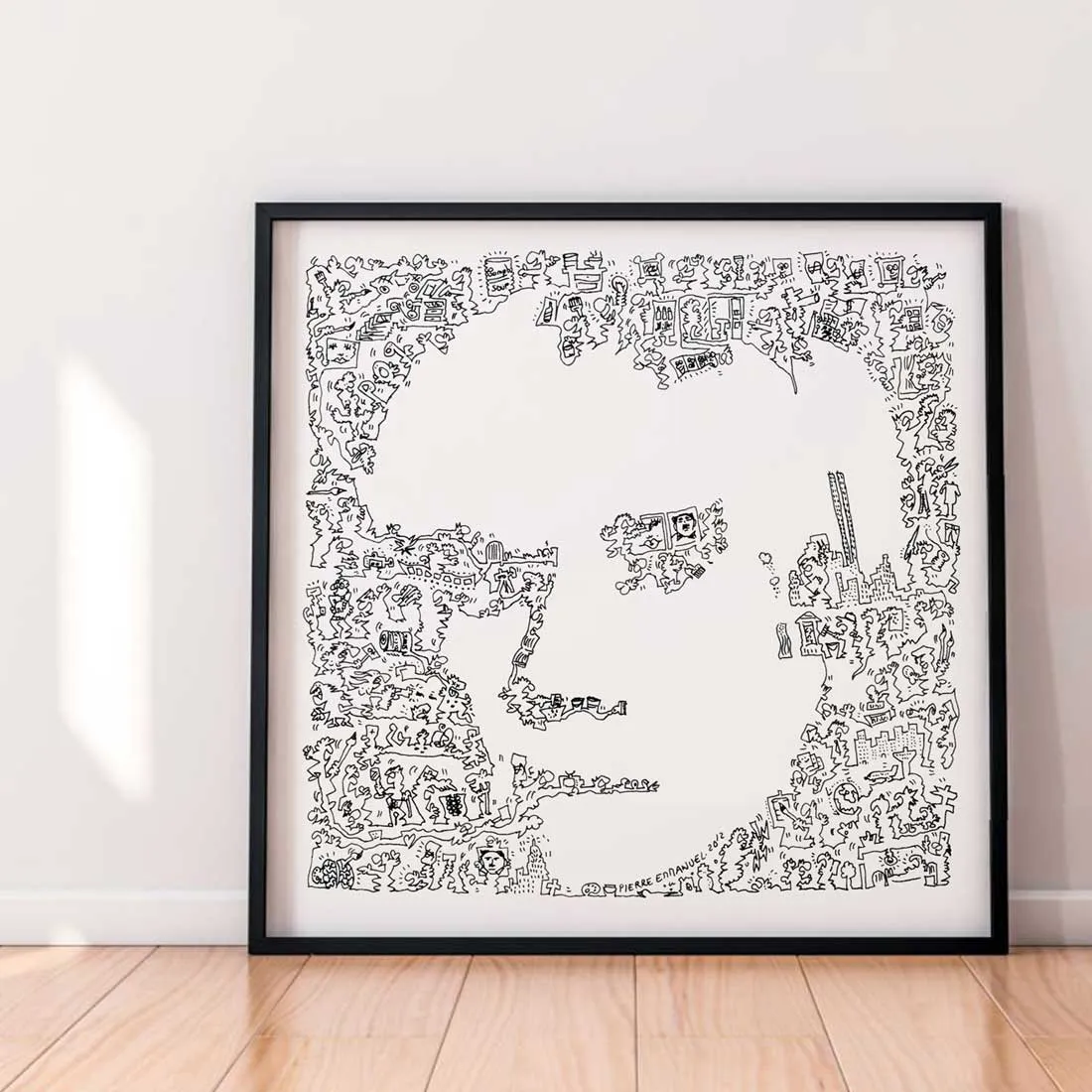 DrawInside Andy Warhol affiche 30x30 pop art