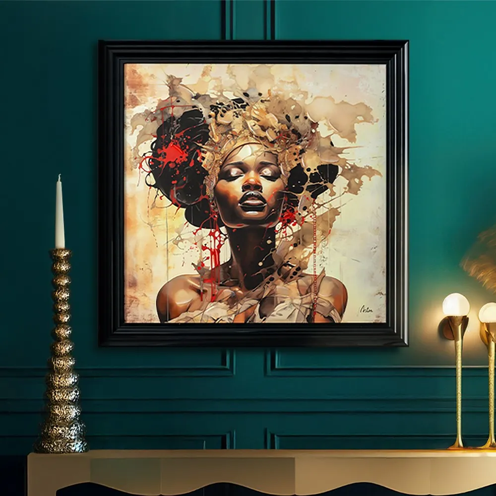 Lacorne Decoration 230911 Aminata tableau 80x80 personnalisé