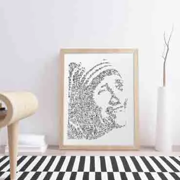DrawInside Mother Teresa affiche A4 21x30 cm humanitaire