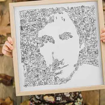 DrawInside Townshend affiche 20x20cm The Who rock