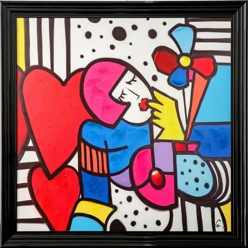 Lacorne Décoration K24 Rêveuse tableau 100x100 cm