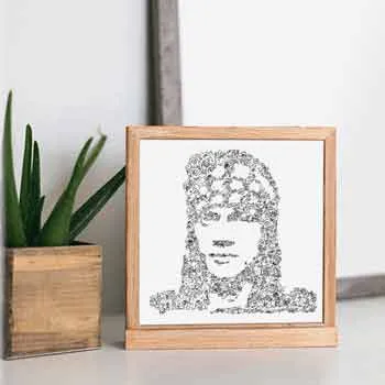DrawInside Axl Rose affiche 30x30 cm signée