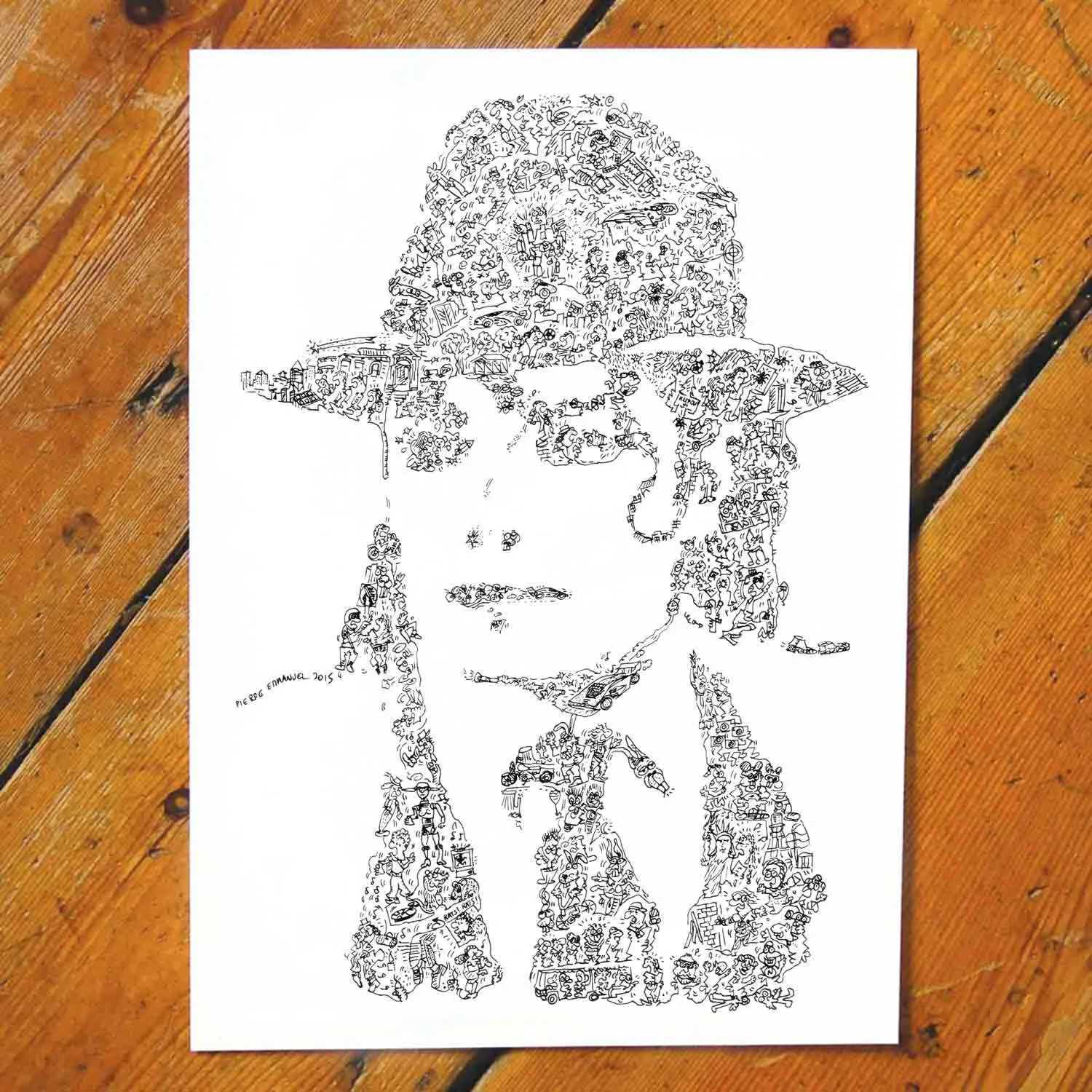 DrawInside Moonwalker affiche A4 21x30 cm musique