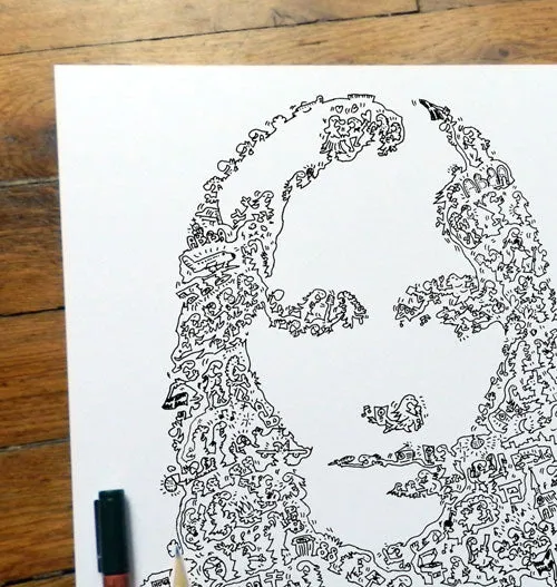 DrawInside Agnetha Fältskog ABBA affiche 20x20 cm
