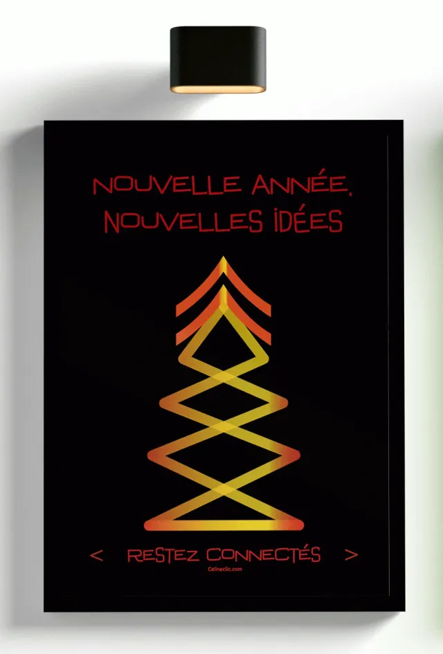 Celineclic And Create Restez Connectés affiche humour