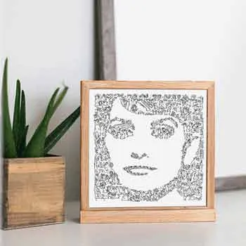 DrawInside Penelope Cruz affiche 30x30 cm signée