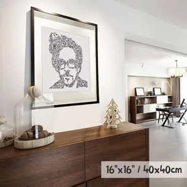 DrawInside Tim Burton affiche 20x20 cm cinéma
