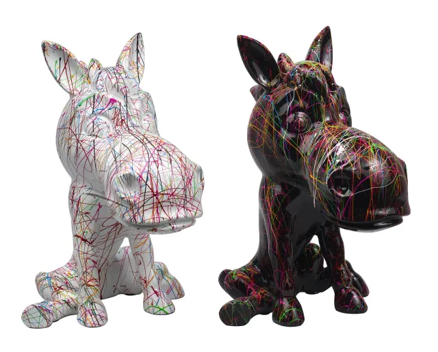 Lacorne Décoration D247 Joé et Alan sculpture H 40 cm duo