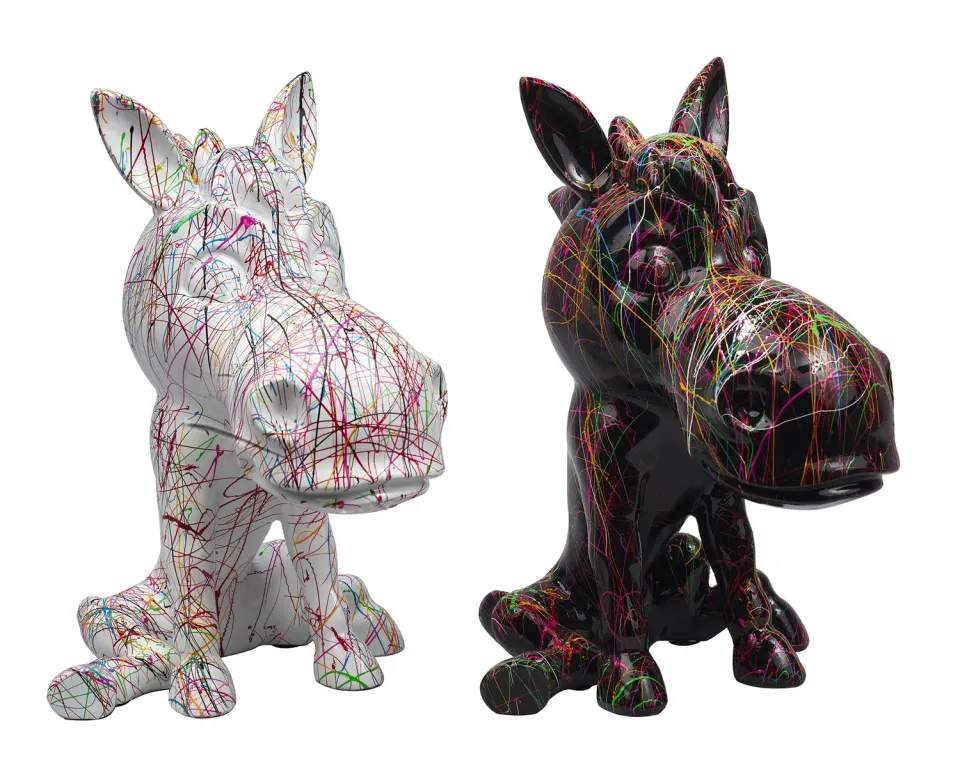 Lacorne Décoration D247 Joé et Alan sculpture H 40 cm duo