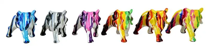 Lacorne Decoration E42 Éléphants sculpture 14 cm pop art