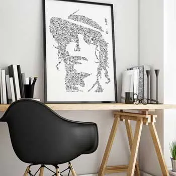 DrawInside Michael Jackson Smooth affiche A4 pop