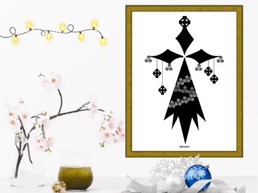 Celineclic And Create Sapin Celtique fichier PDF 3 motifs A3