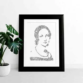 DrawInside Clara Schumann affiche A4 21x30 cm piano