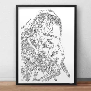DrawInside Meat Loaf affiche A4 21x30 cm rock