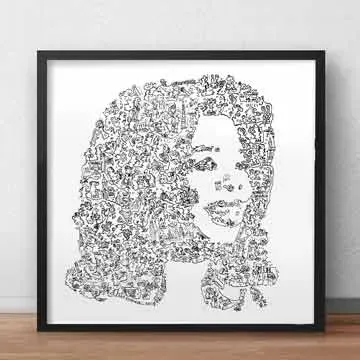 DrawInside Oprah Winfrey affiche 20x20 femme TV