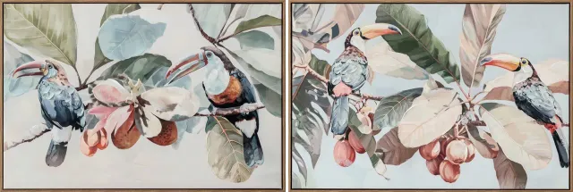 Lacorne Décoration Oiseaux Tropicaux 9630 tableau 60x90 cm exotique