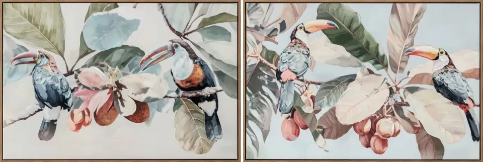 Lacorne Décoration Oiseaux Tropicaux 9630 tableau 60x90 cm exotique