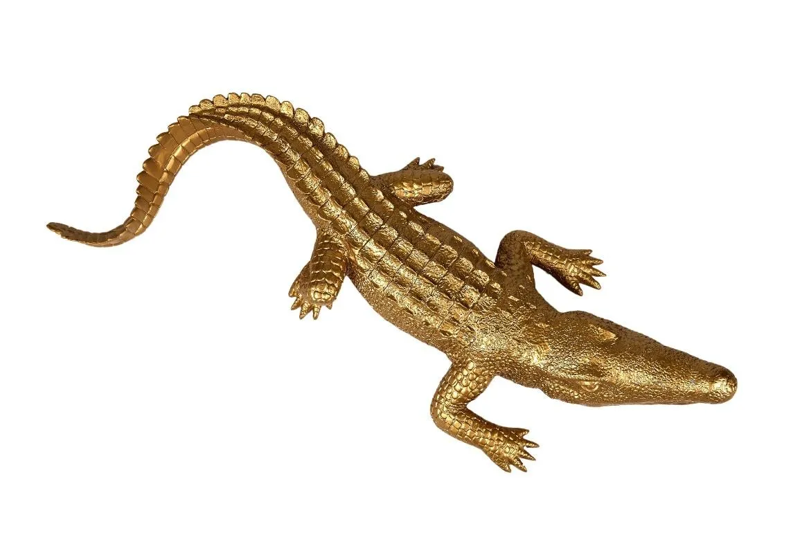 Lacorne Décoration D137/OR Crocodile Dundee sculpture 70 cm