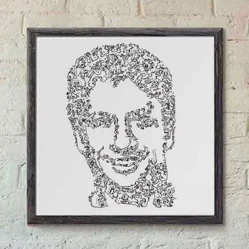 DrawInside Tony Hawk affiche 20x20 cm skateboard