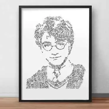 DrawInside Harry Potter affiche film papier mat à encadrer