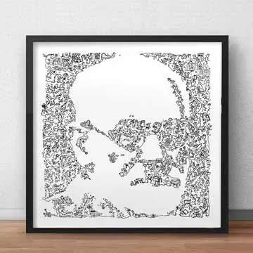 DrawInside Sigmund Freud affiche 30x30 cm psychanalyse