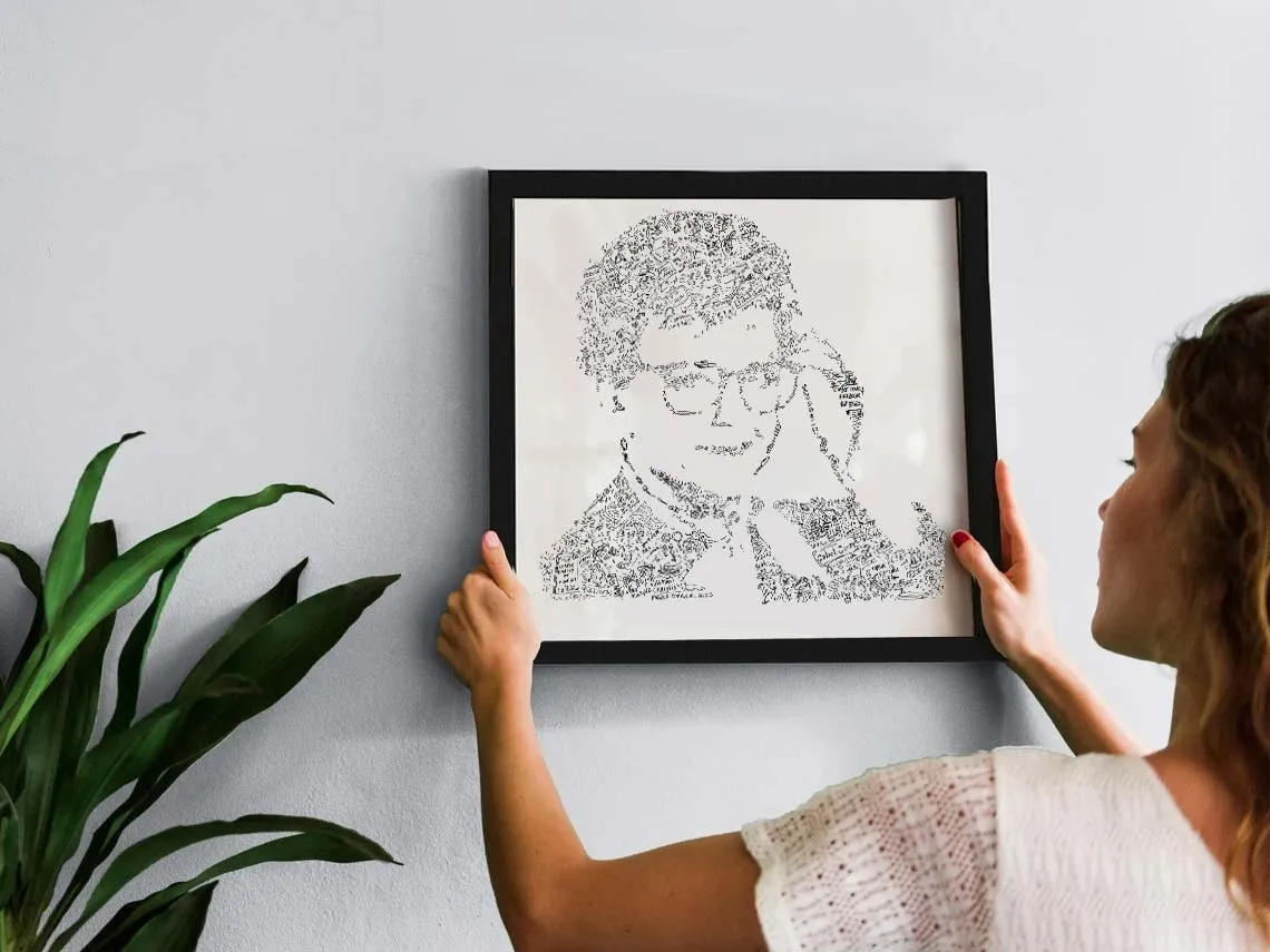 DrawInside Jessica Fletcher affiche 30x30 cm signée
