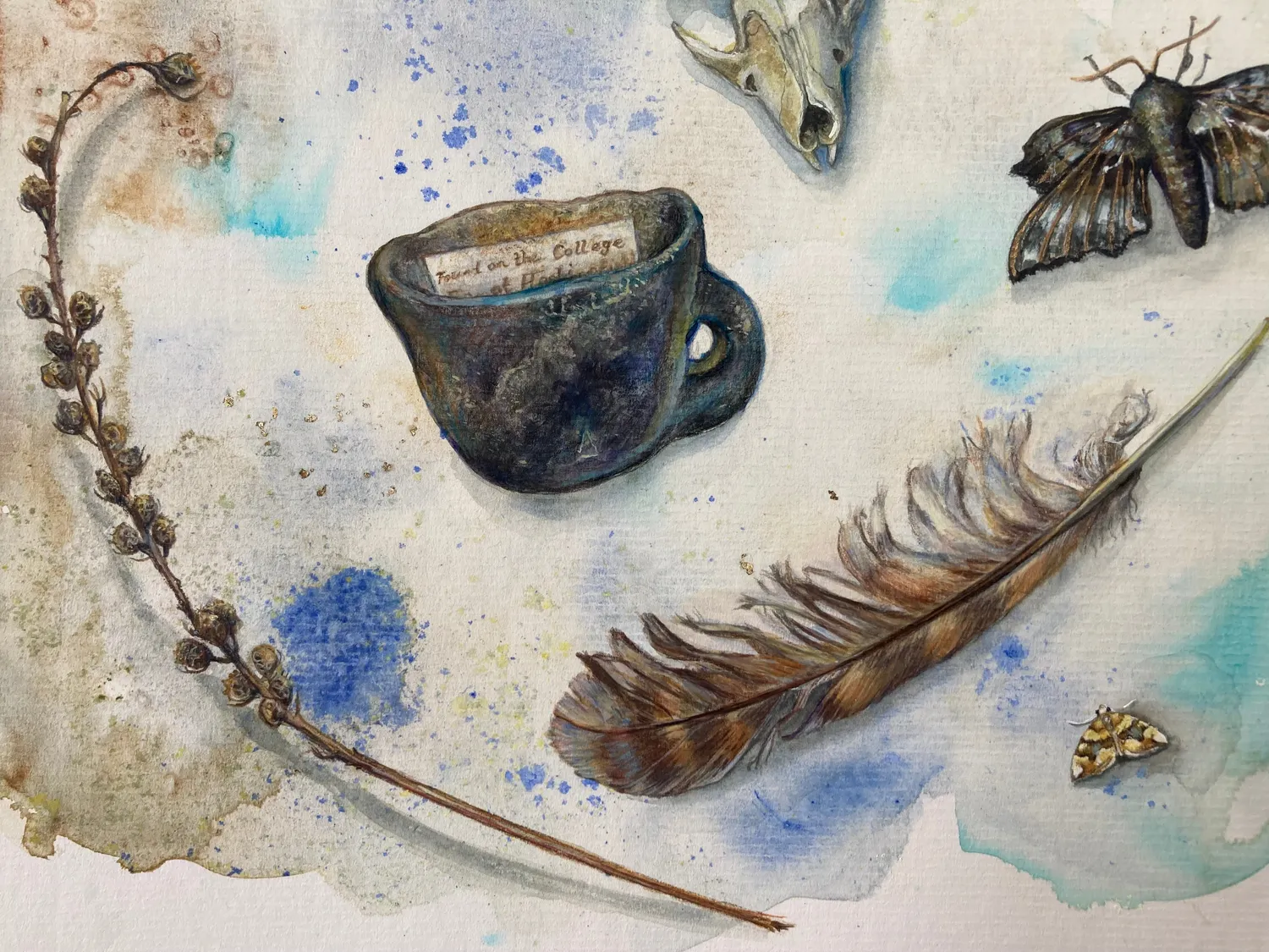 Helena Perry Spell to Learn peinture originale apprentissage