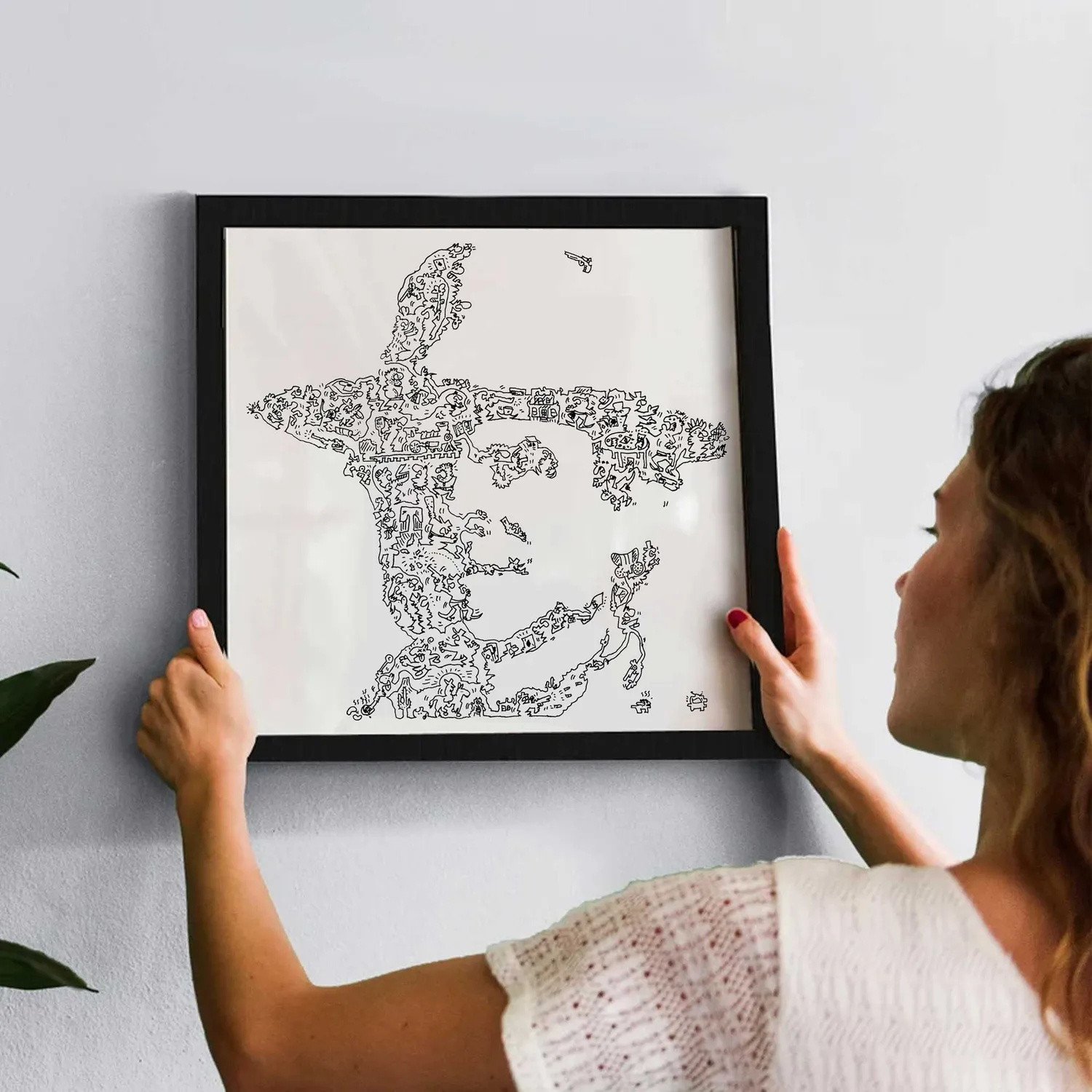 DrawInside Terence Hill affiche 20x20 cm western