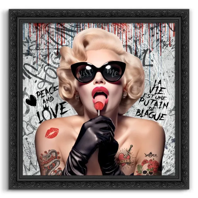 Lacorne Decoration SK12 Marylin Pop tableau 80x80 pop art