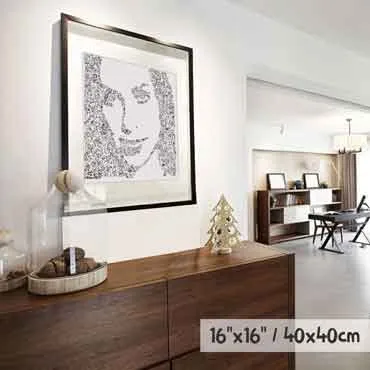 DrawInside Alanis Morissette affiche 30x30 cm doodles