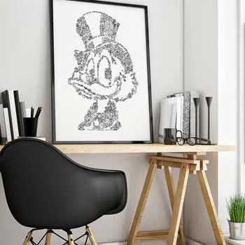 DrawInside Scrooge McDuck affiche A3 30x42 cm papier mat