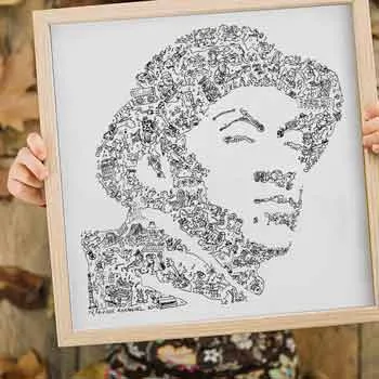 DrawInside Marcus Miller poster 30x30 jazz funk