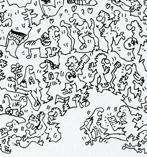 DrawInside Anni Frida Lyngstadt affiche 20x20 cm ABBA