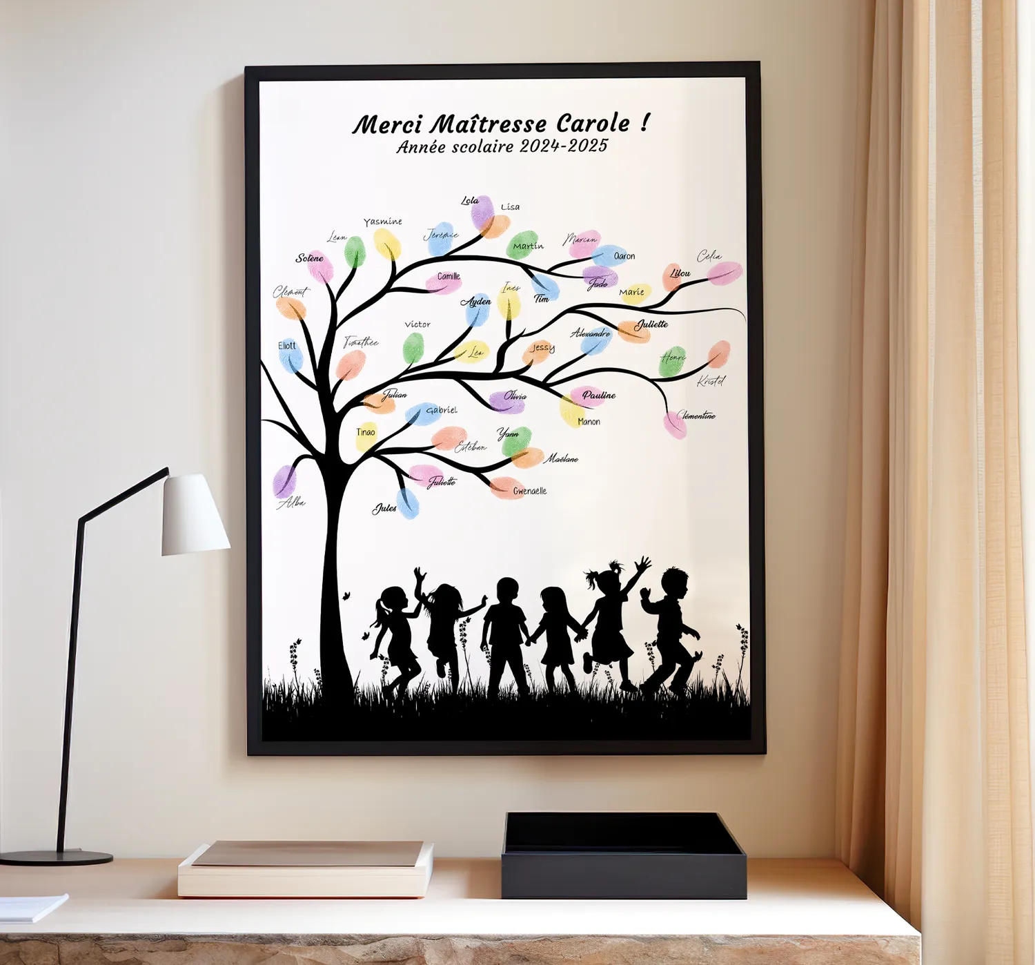Papeterie Créative Arbre à Empreintes Souvenir de Classe école