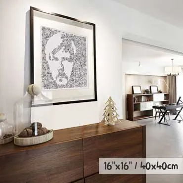 DrawInside Renaud Sechan affiche 30x30 cm portrait illustré
