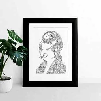 DrawInside Mylène Farmer affiche A3 30x42 cm Libertine