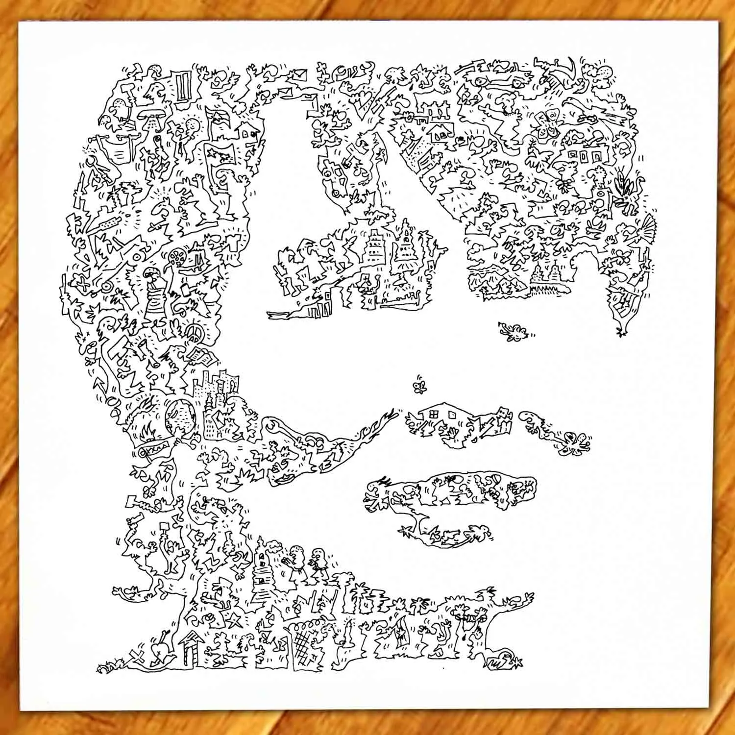 DrawInside Aung San Suu Kyi affiche 30x30 cm histoire