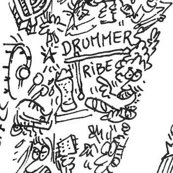 DrawInside Ian Paice affiche A4 21x30 cm citation rock