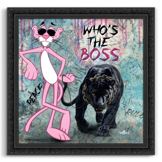 Lacorne SK19 Panthère Boss tableau 80x80 panthère