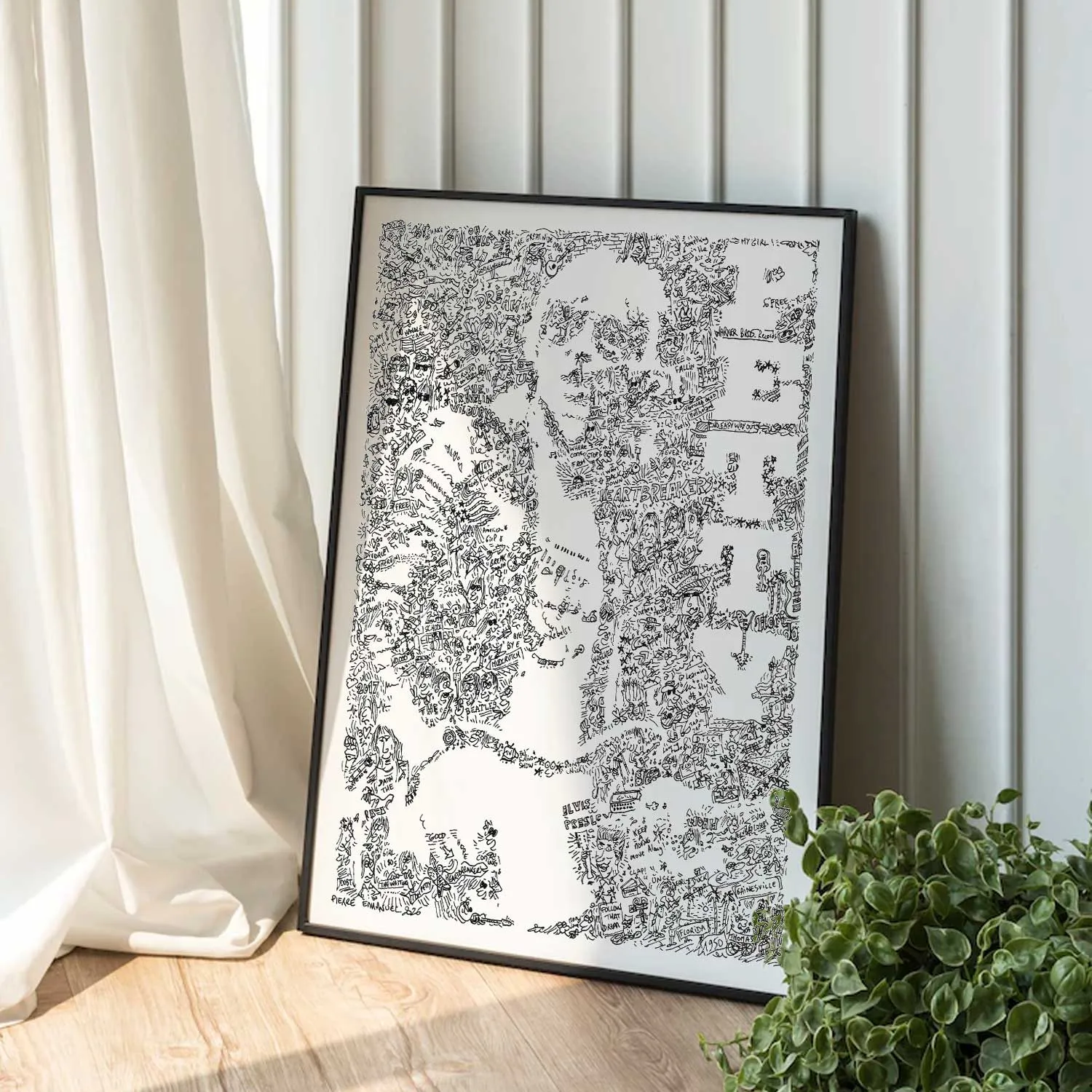 DrawInside Tom Petty affiche A4 rock Heartbreakers