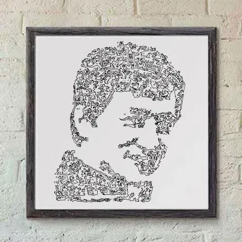 DrawInside Jackie Chan affiche 30x30 cm cinéma