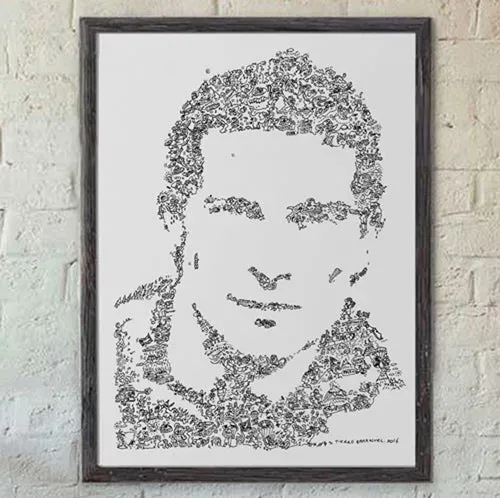 DrawInside Bear Grylls affiche A4 21x30 cm Man vs Wild