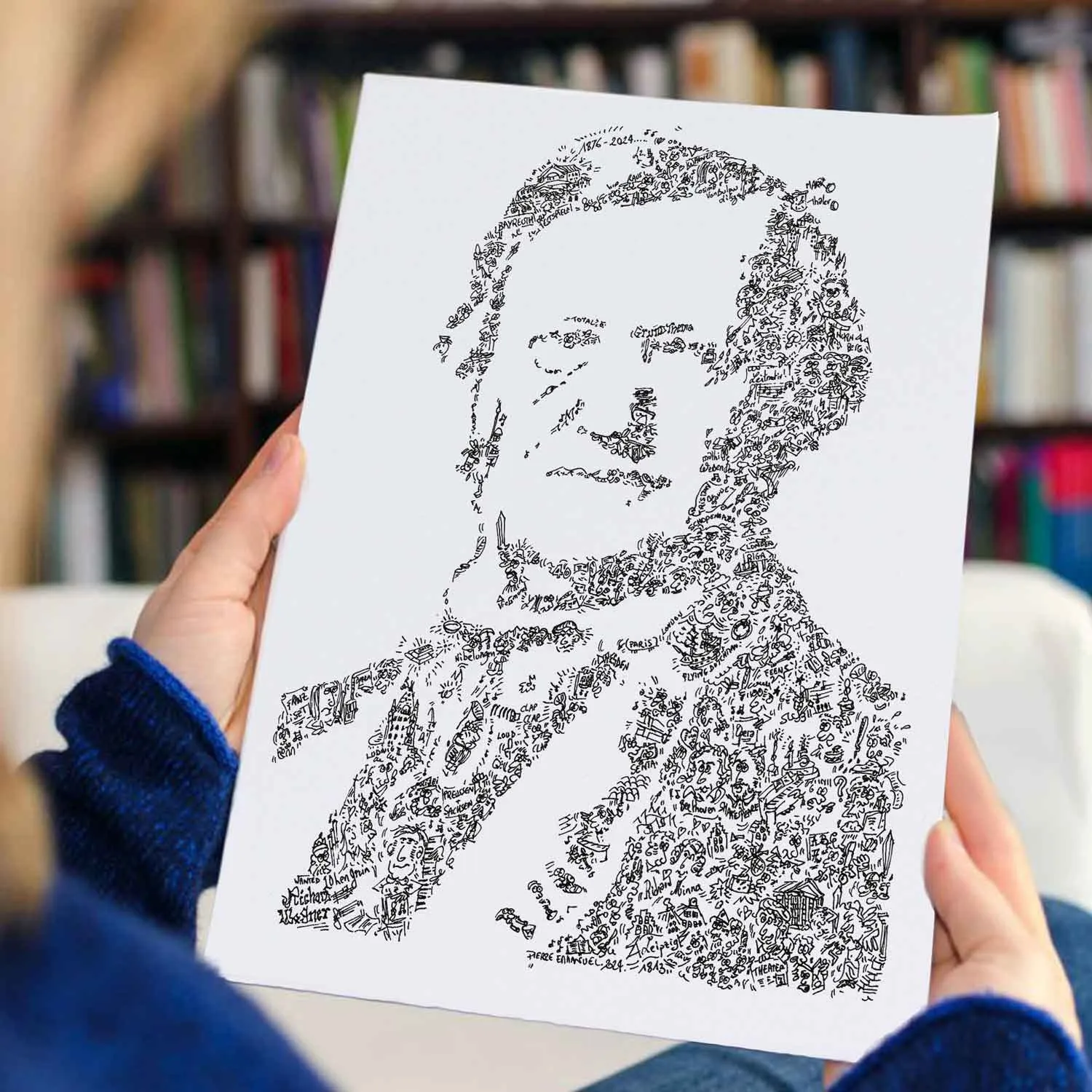 DrawInside Richard Wagner affiche A4 21x30 classique