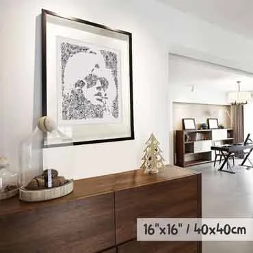 DrawInside Duff McKagan affiche 30x30 cm signée