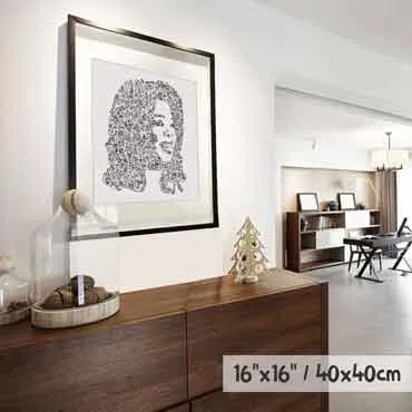 DrawInside Oprah Winfrey affiche 20x20 femme TV