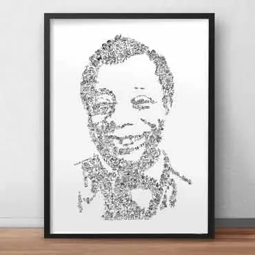 DrawInside James Baldwin affiche A4 21x30 cm écrivain