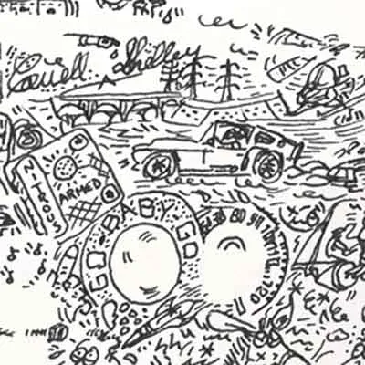 DrawInside Mustang Shelby GT500 affiche A4 21x30