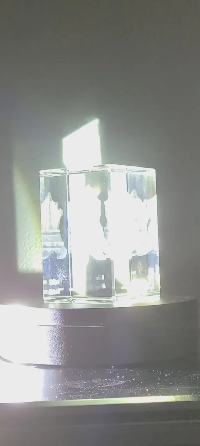 Le Digraphe Morpho La Tour de France bloc verre 6x6x9cm